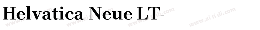 Helvatica Neue LT字体转换